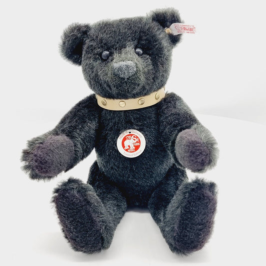 Steiff 038365 Teddybär grün mit Halsband limitiert 2008 32 cm Mohair