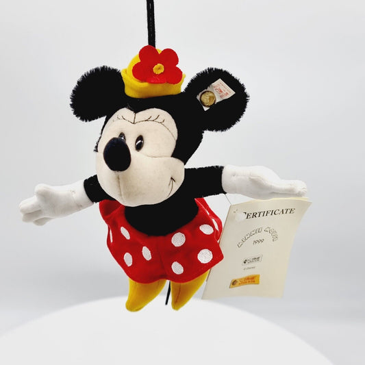 Steiff 651649 Disney Minnie Maus Ornament limitiert 1928 aus 1999 15 cm Mohair