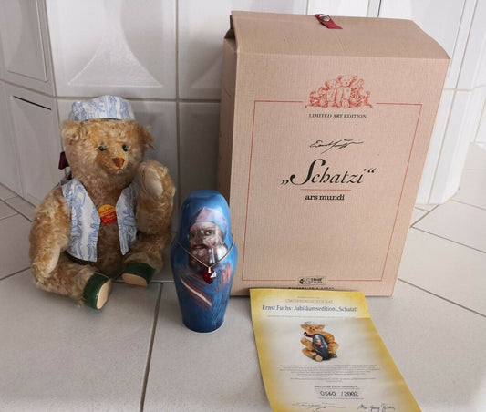 Steiff Tier 994609 Ernst Fuchs Teddy Bär Schatzi 30 cm 2002 limitiert Zertifikat