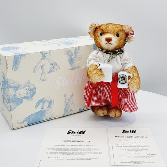 Steiff Teddybär Wiesn-Bedienung 673733 limitiert 500 aus 2015 24cm