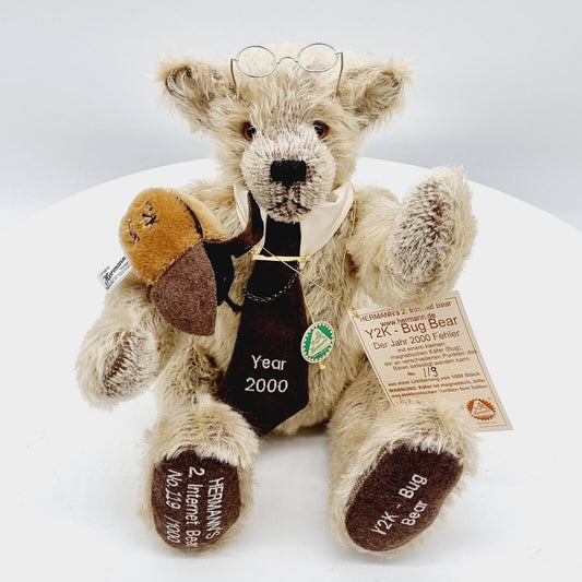 Hermann Coburg 12262-1 Teddybär Y2K Bug Bear limitiert 1000 37 cm Mohair