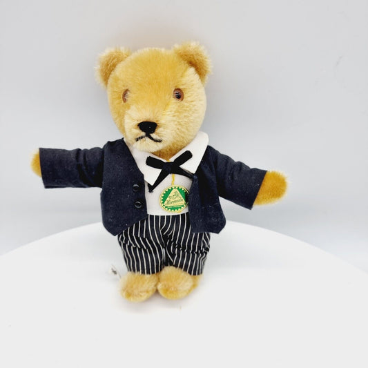 Hermann Teddybär mit Anzug schwarz 23 cm
