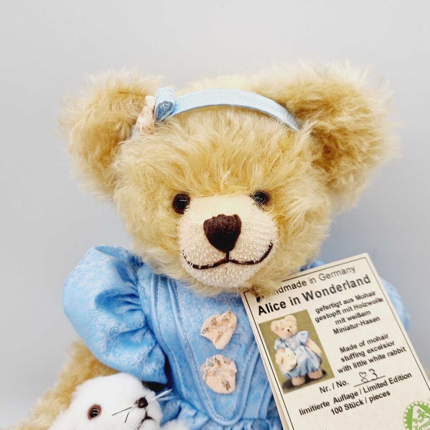 Hermann Alice in Wonderland Teddybär Hermann Coburg limitiert 100 Stück