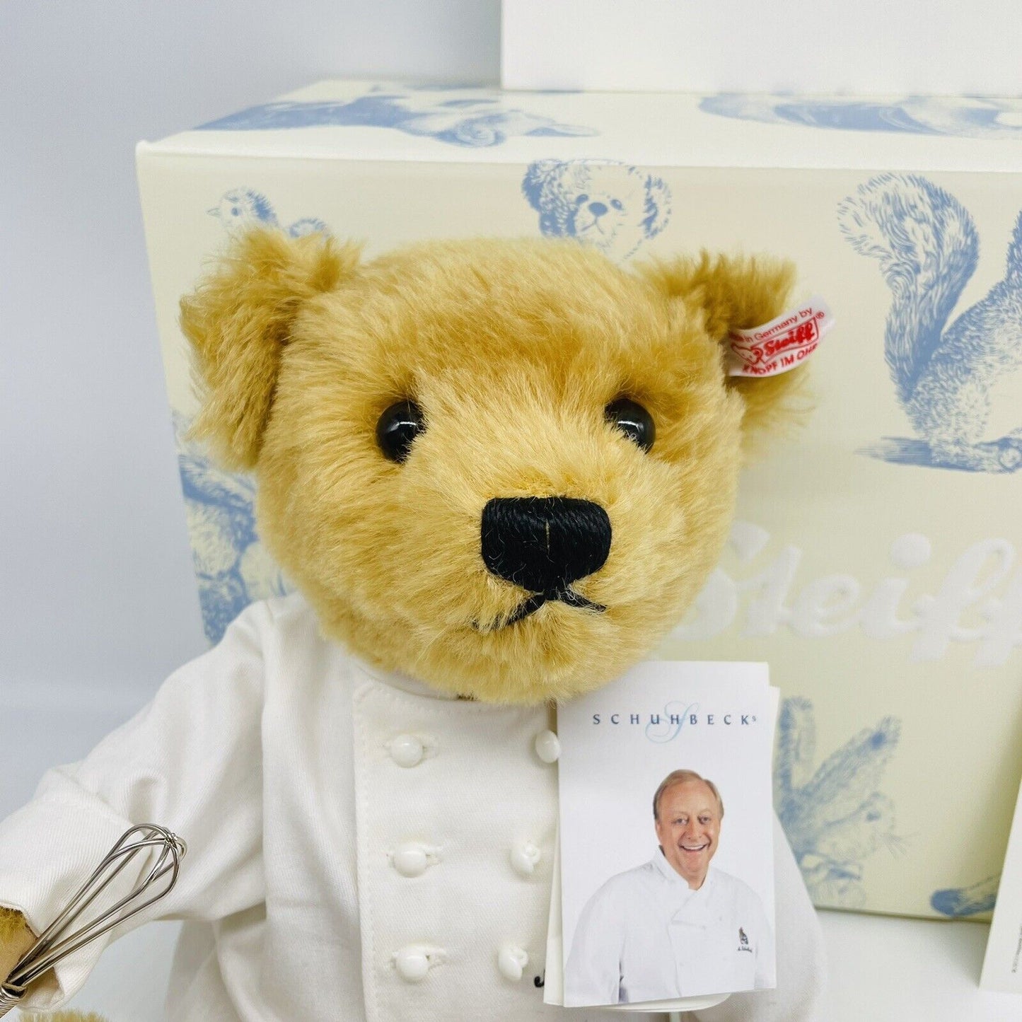 Steiff 990236 Teddybär Alfons Schuhbeck limitiert 1500 aus 2013 32 cm Mohair