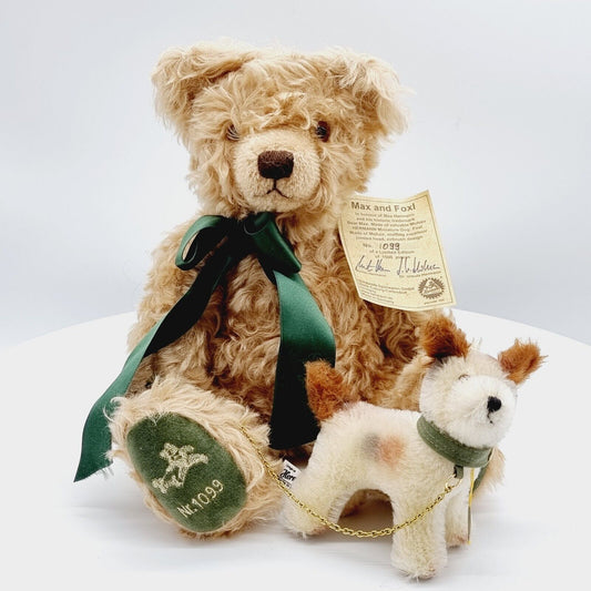 Hermann Coburg Teddybär Max and Foxl limitiert 1500 Mohair blond