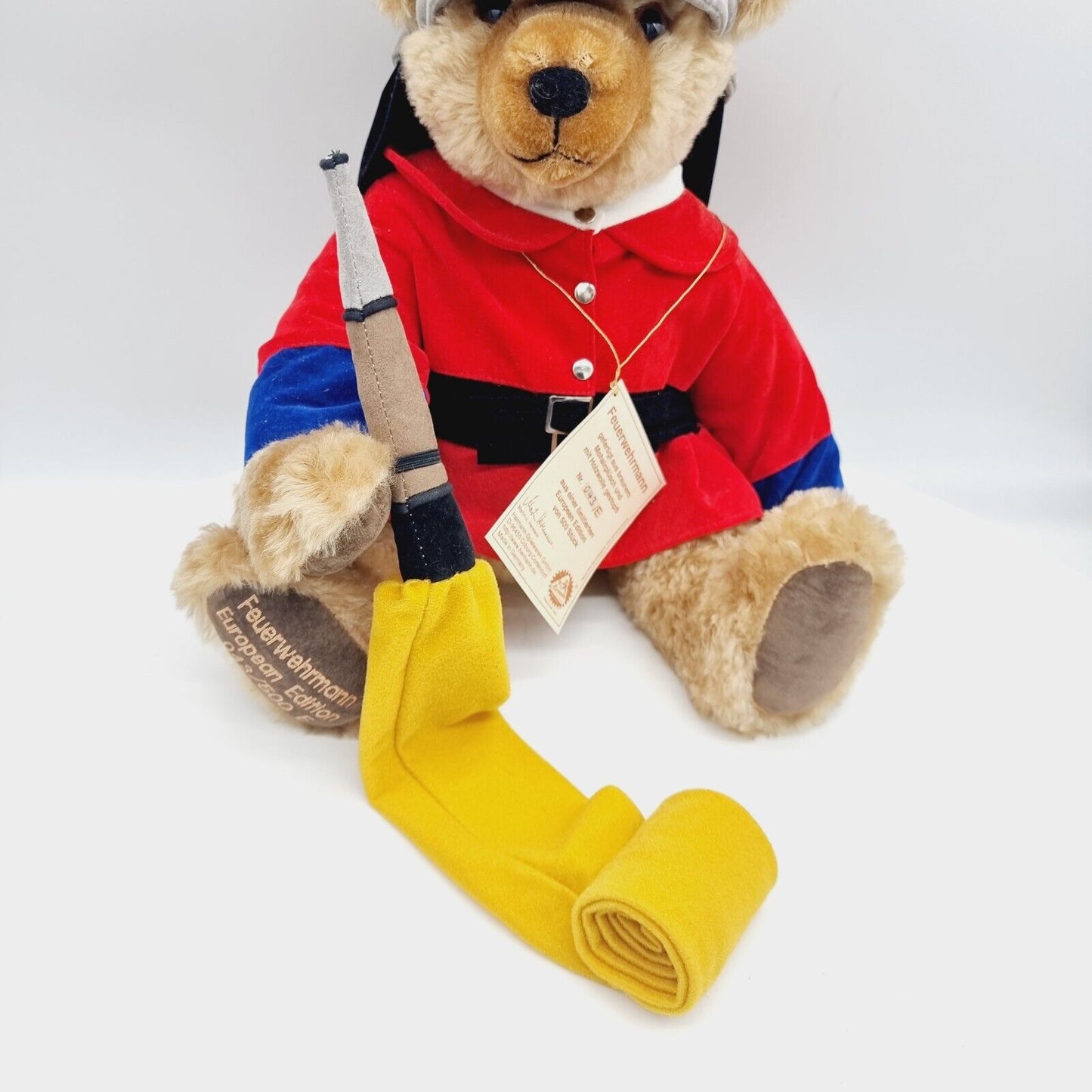 Hermann Coburg Teddybär Feuerwehrmann European Edition limitiert 500 aus 1999