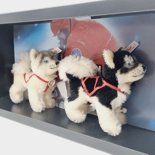 Steiff 038624 Fulda Husky Set 2 x 15 cm Tiere OVP
