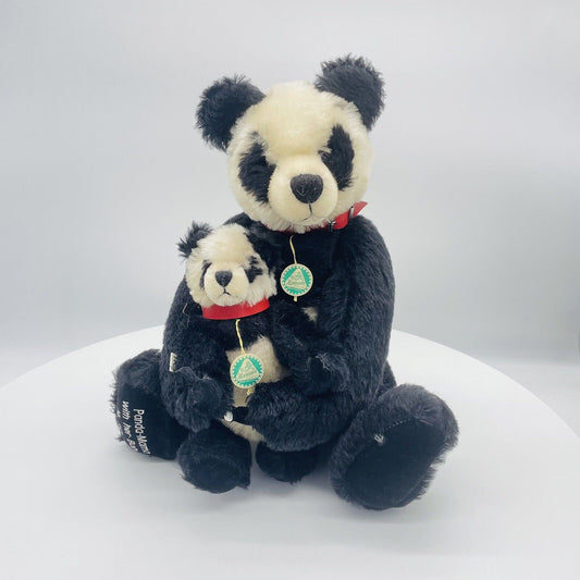 Hermann Coburg Panda Mama mit Baby limitiert 500 aus 2000 45cm