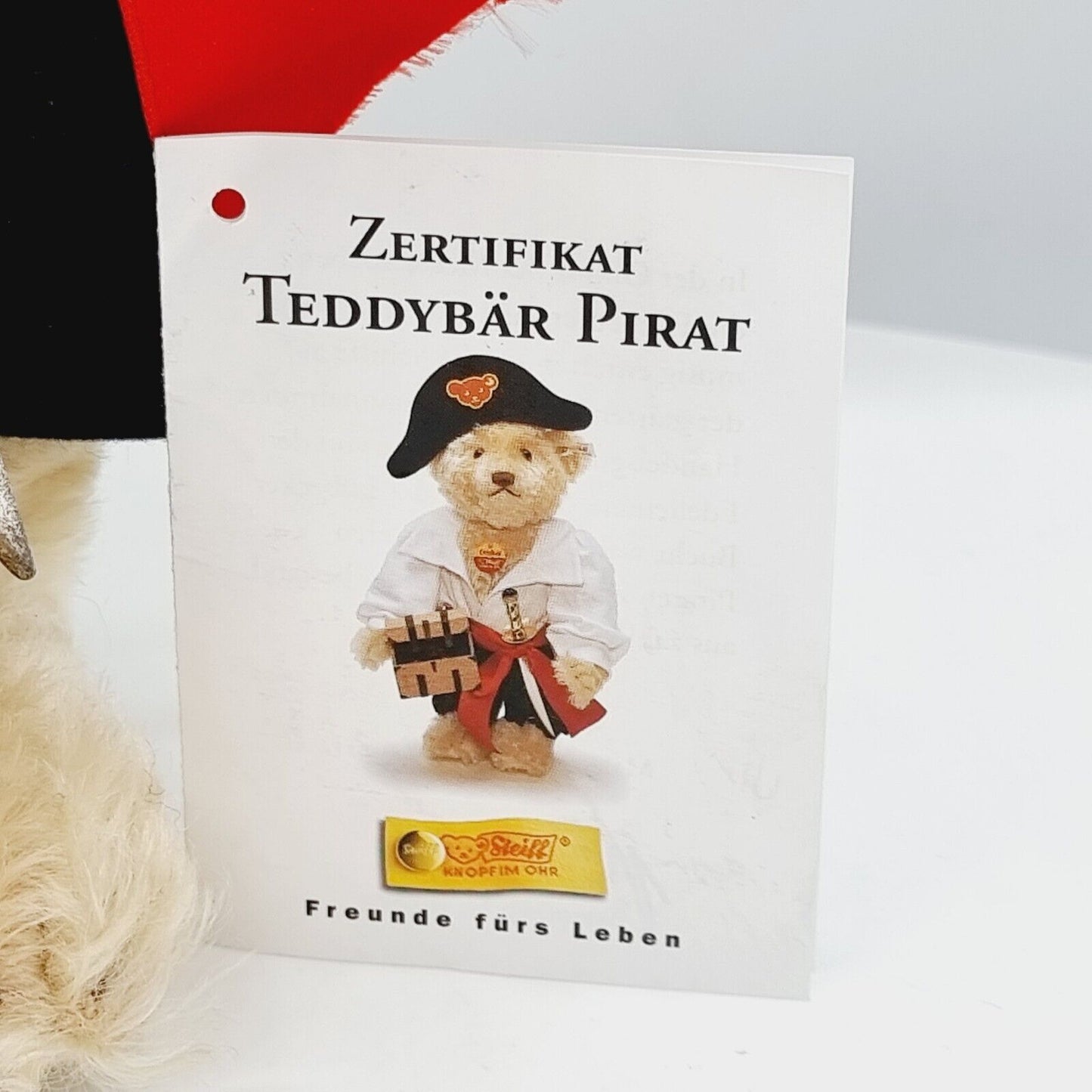 Steiff 655371 Teddybär Pirat limitiert 1500 aus 1997 38 cm Mohair