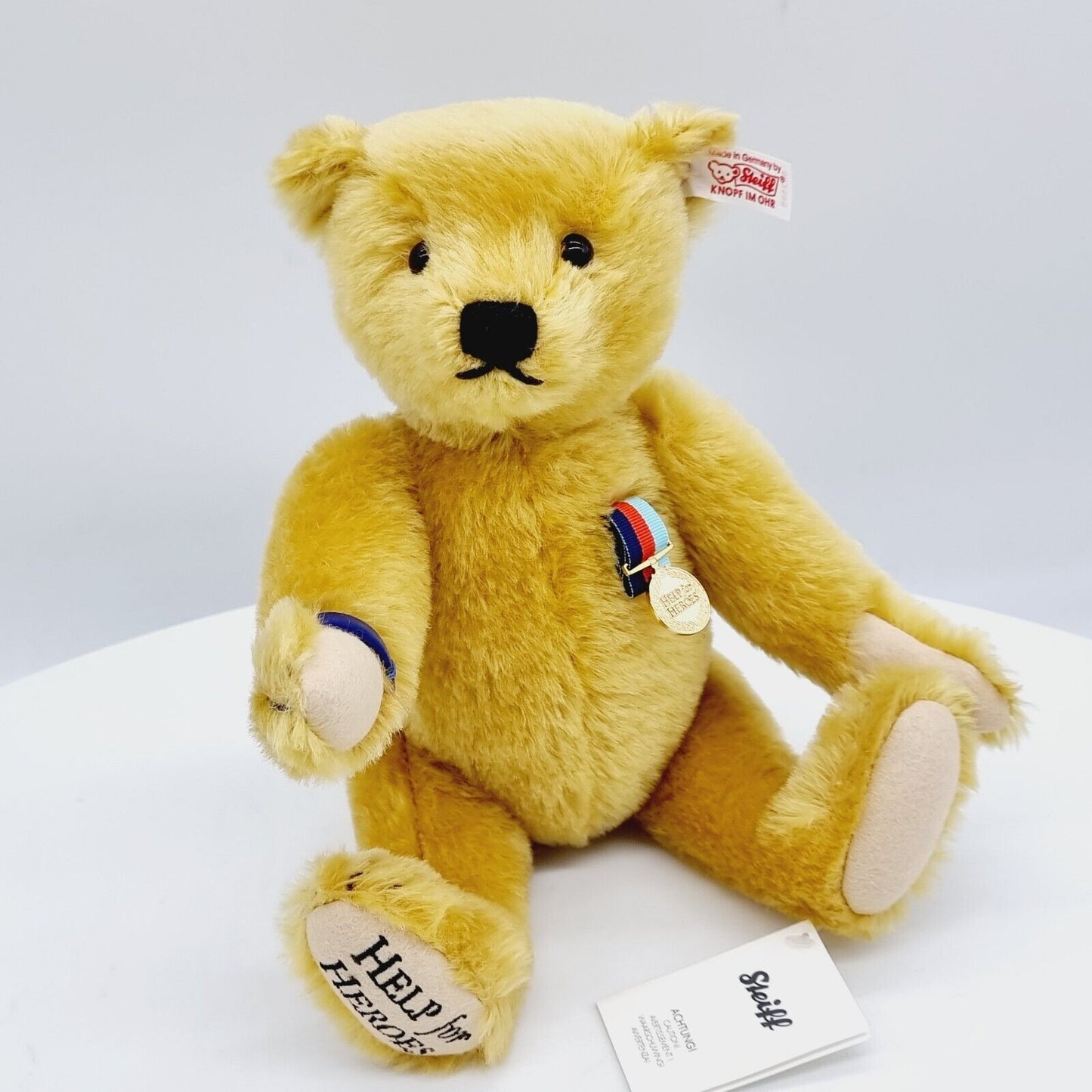 Steiff 663598 Teddybär The Help for Heroes Bear Zeitlimitierung 30 cm Mohair