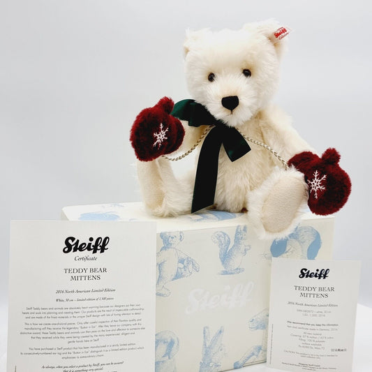 Steiff 682872 Teddybär Mittens 30 cm weiß limitiert auf 1500 Stück Jahr 2016