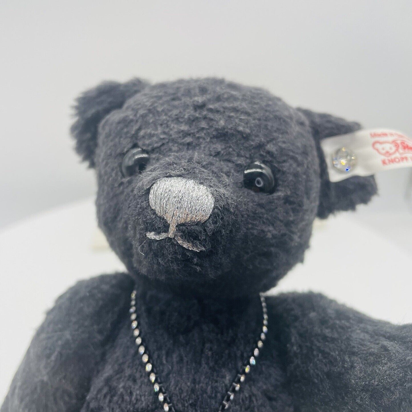 Steiff Teddybär Onyx 034435 limitiert 2000 25cm Seidenplüsch