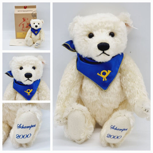 Steiff Schampus Teddybär 2000, limitiert 1500 Stück, 32cm EAN 995705