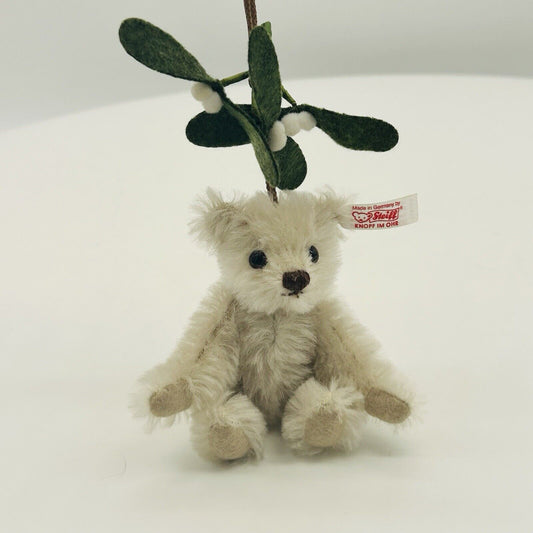 Steiff 037610 Teddybär Ornament mit Mistelzweig 10 cm limitiert 5000 10 cm