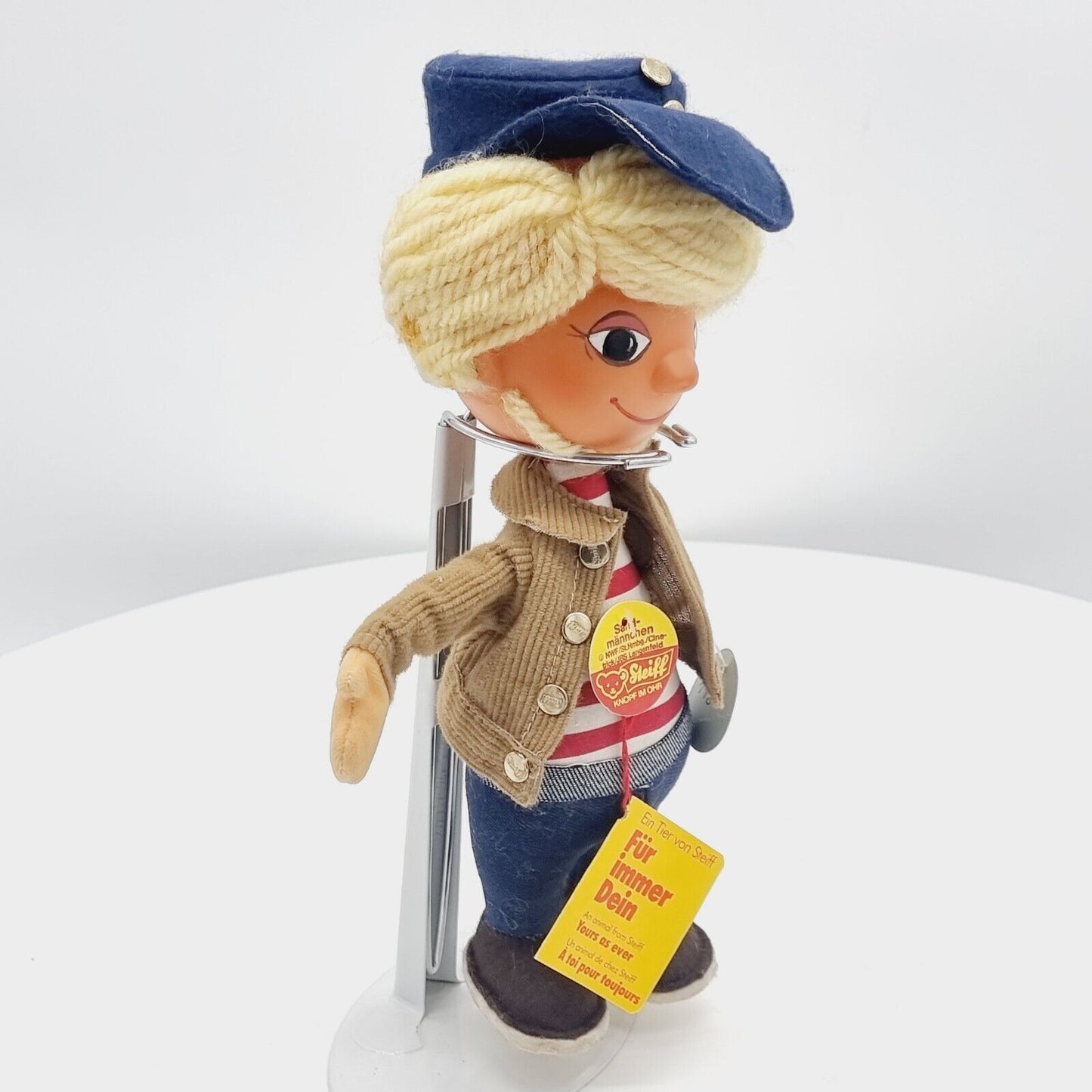 Steiff Archiv! Steiff 7853/25 Sandmännchen 25 cm Jahr 1979 PVC-Kopf