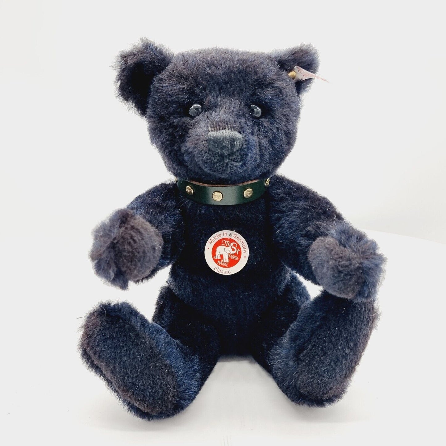 Steiff 038280 Teddybär mit Halsband blau limitiert 2007 aus 2007 32 cm Mohair