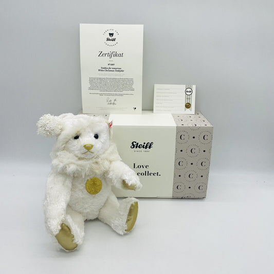 Steiff Teddies for tomorrow White Christmas Teddybär 007293 30cm limitiert 2020