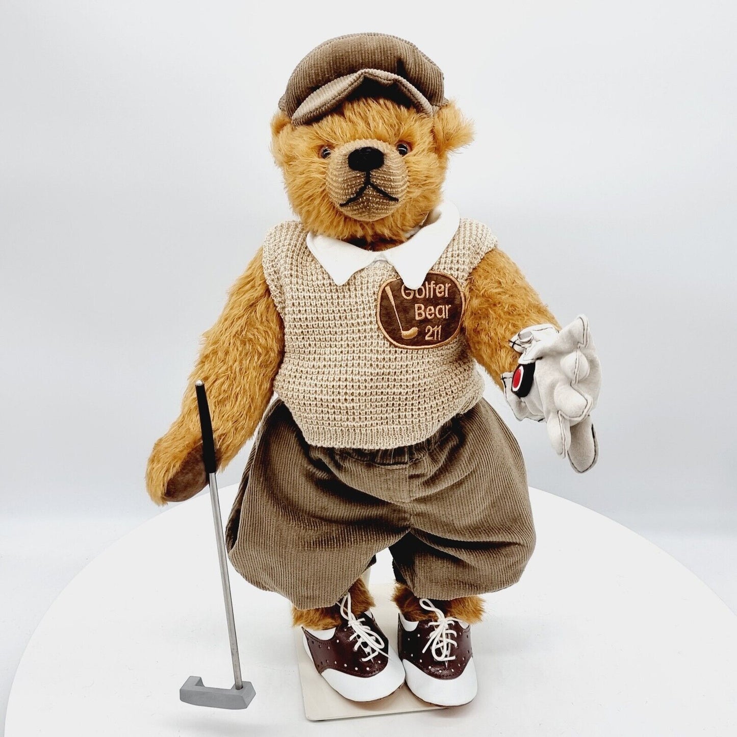 Hermann Coburg 18950-1 Teddybär Golfer Hole in one limitiert 2000 aus 2000 43 cm