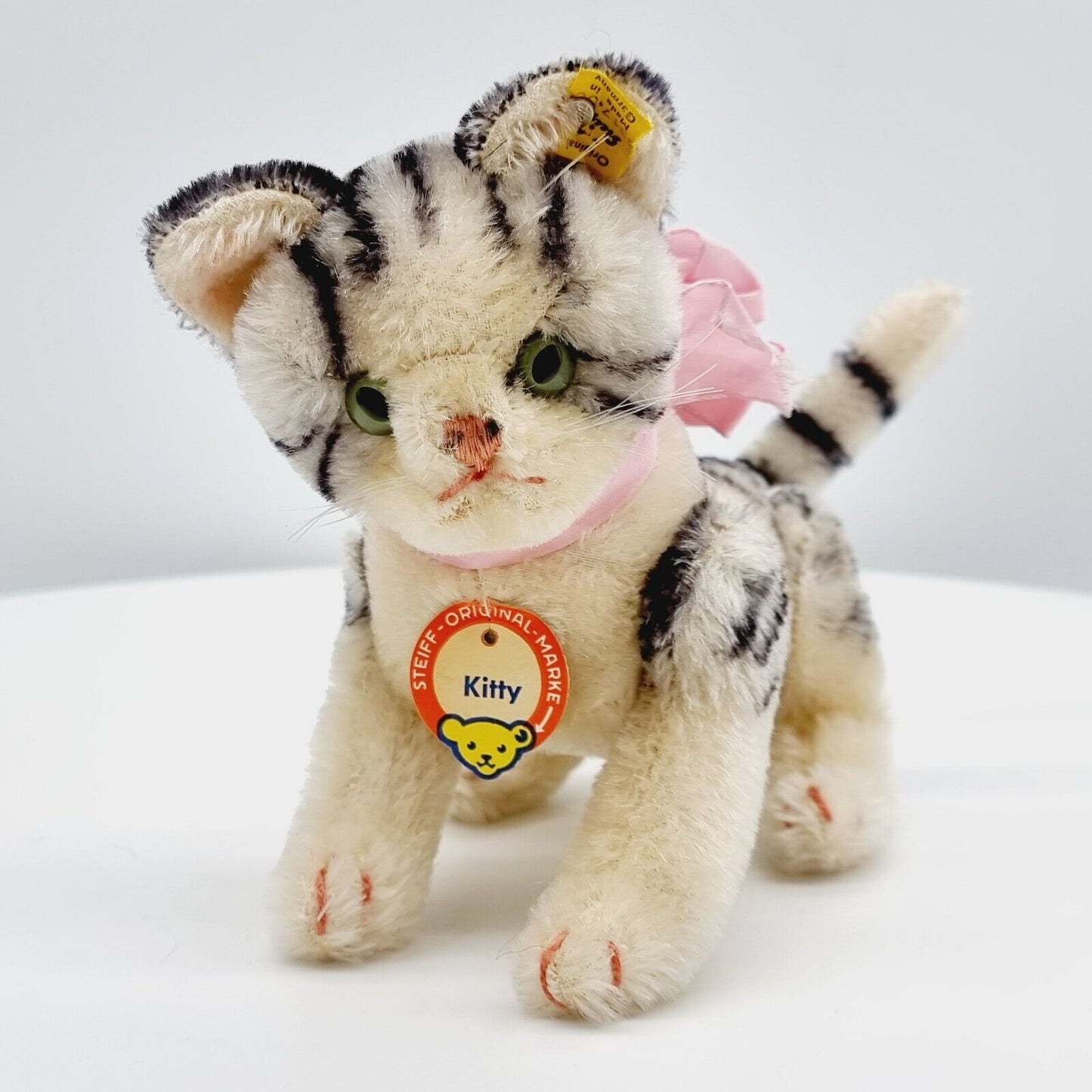 Steiff 5317,00 Kitty Katze 17 cm 1959 - 1967 mit Brustschild Mohairplüsch