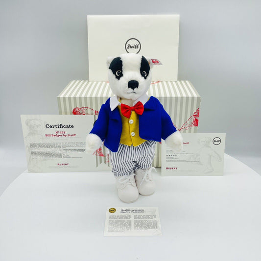 Steiff Rupert Bill Badger 690884 für Danbury Mint limitiert 5000 aus 2020 29cm