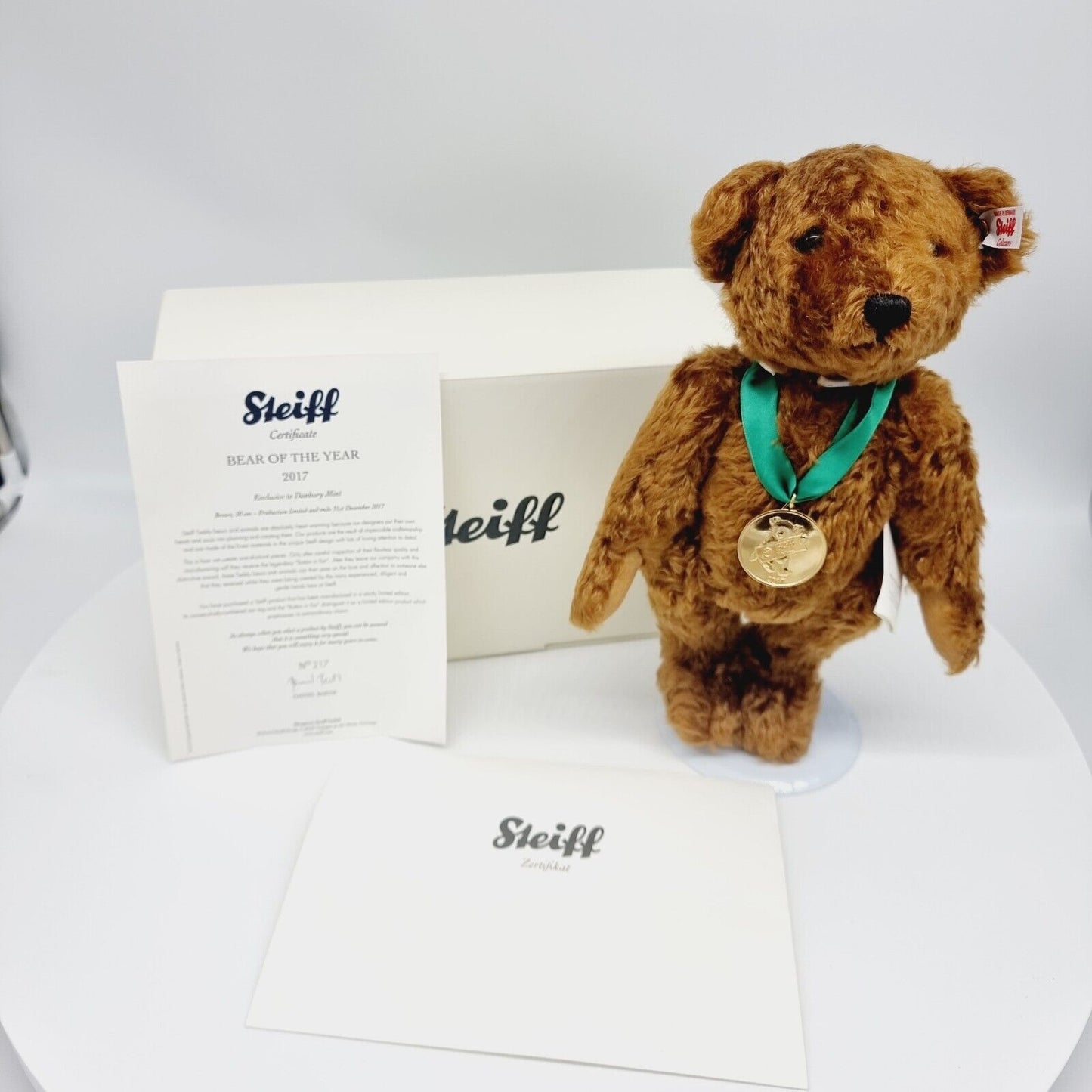 Steiff Danbury Mint 690112 Teddybär Year Bear 2017 limitiert 2017 30 cm Mohair