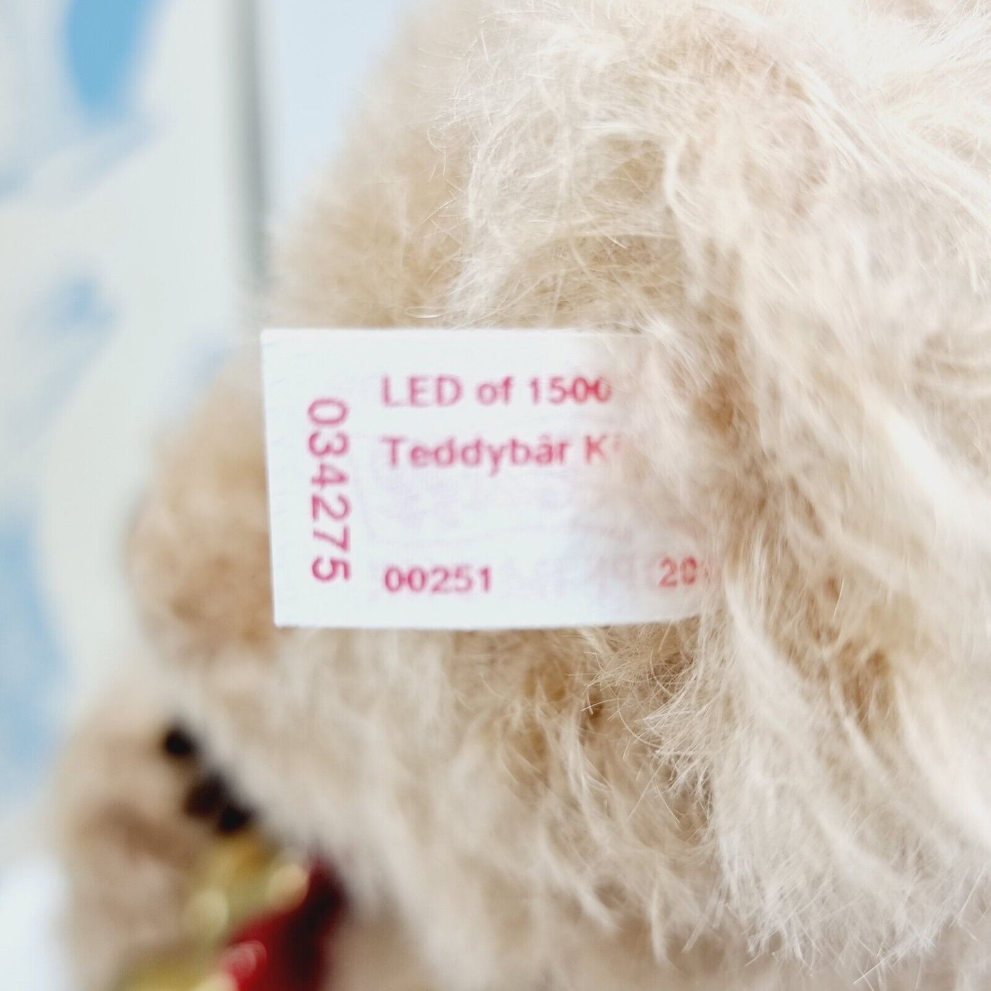 Steiff 034275 Teddybär Kiefer Weihnachten limitiert 1500 aus 2014 30 cm Mohair