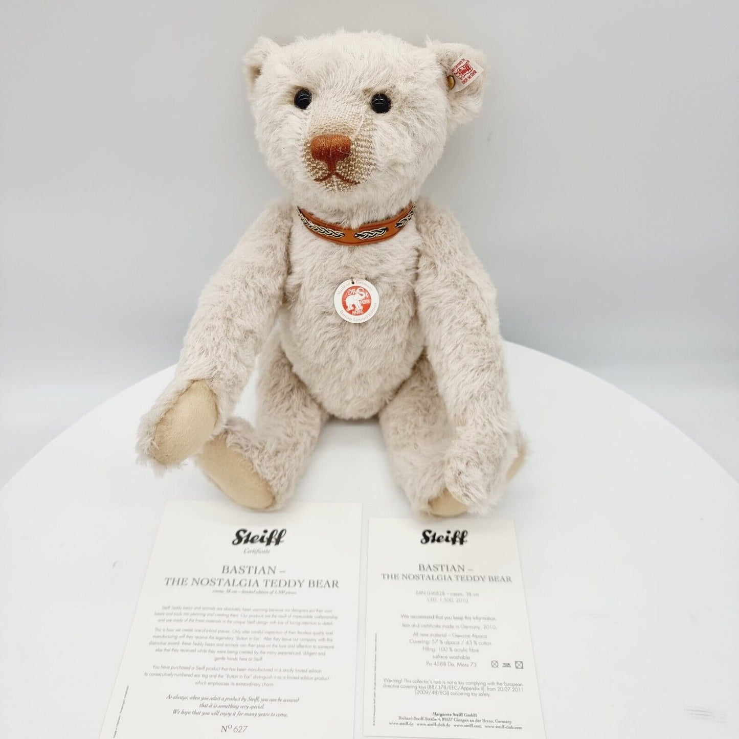 Steiff 036828 Teddybär Bastian - der Nostalgiebär limitiert 1500 aus 2010 38cm