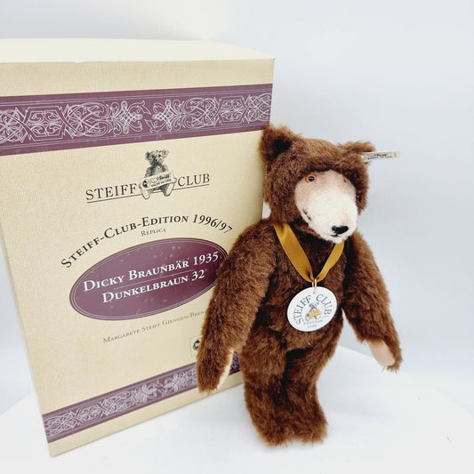 Steiff 420078 Dicky Braunbär 32 cm 1935 Club Edition 1996 / 1997