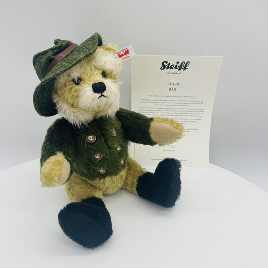 Steiff Teddybär Jäger 674174 limitiert 1360 Kadewe 2016 31cm Mohair