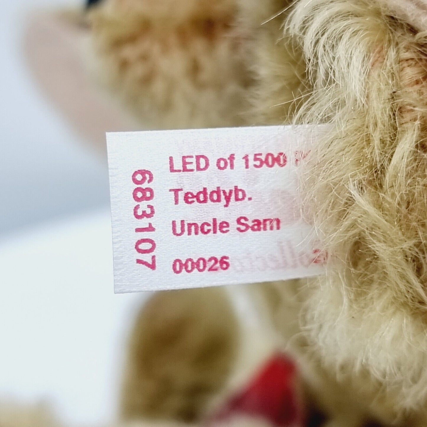 Steiff 683107 Teddybär Uncle Sam limitiert 2000 aus 2016 North America 31 cm