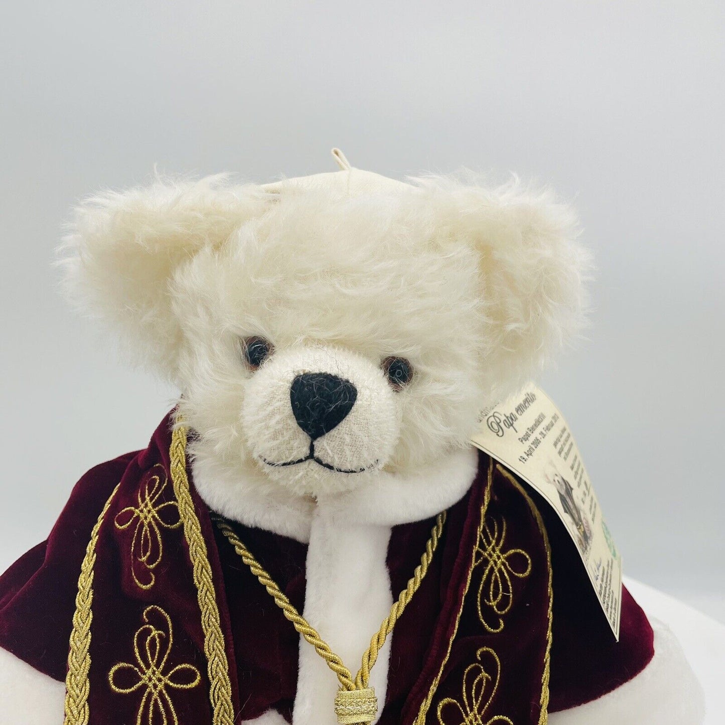 Hermann Coburg Teddybär Papst emerito Benedikt XVI limitiert 265 40cm