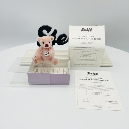Steiff Club Teddybär Jahresgeschenk 2013 421273 limitiert 2013 10cm Mohair