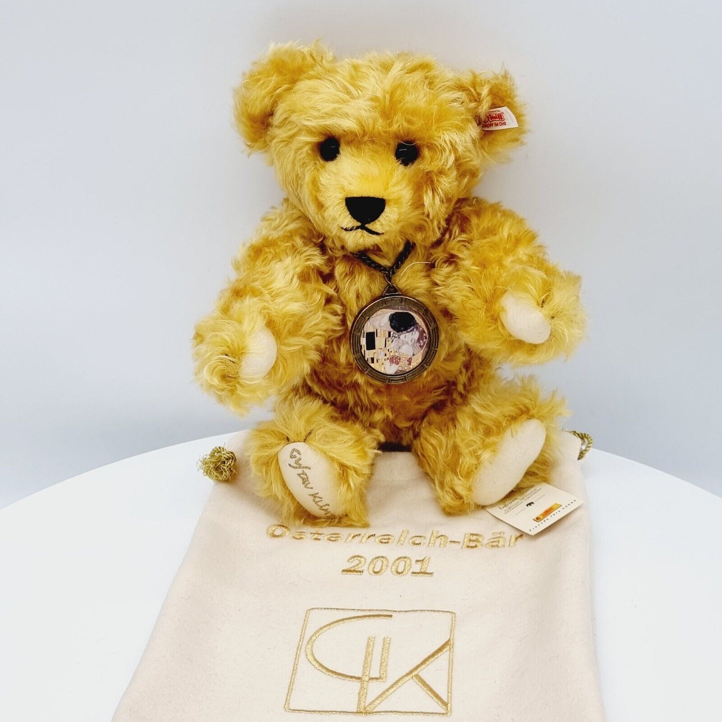 Steiff 660306 Gustav Klimt Teddybär 36 cm mit Stimme exklusiv für Österreich