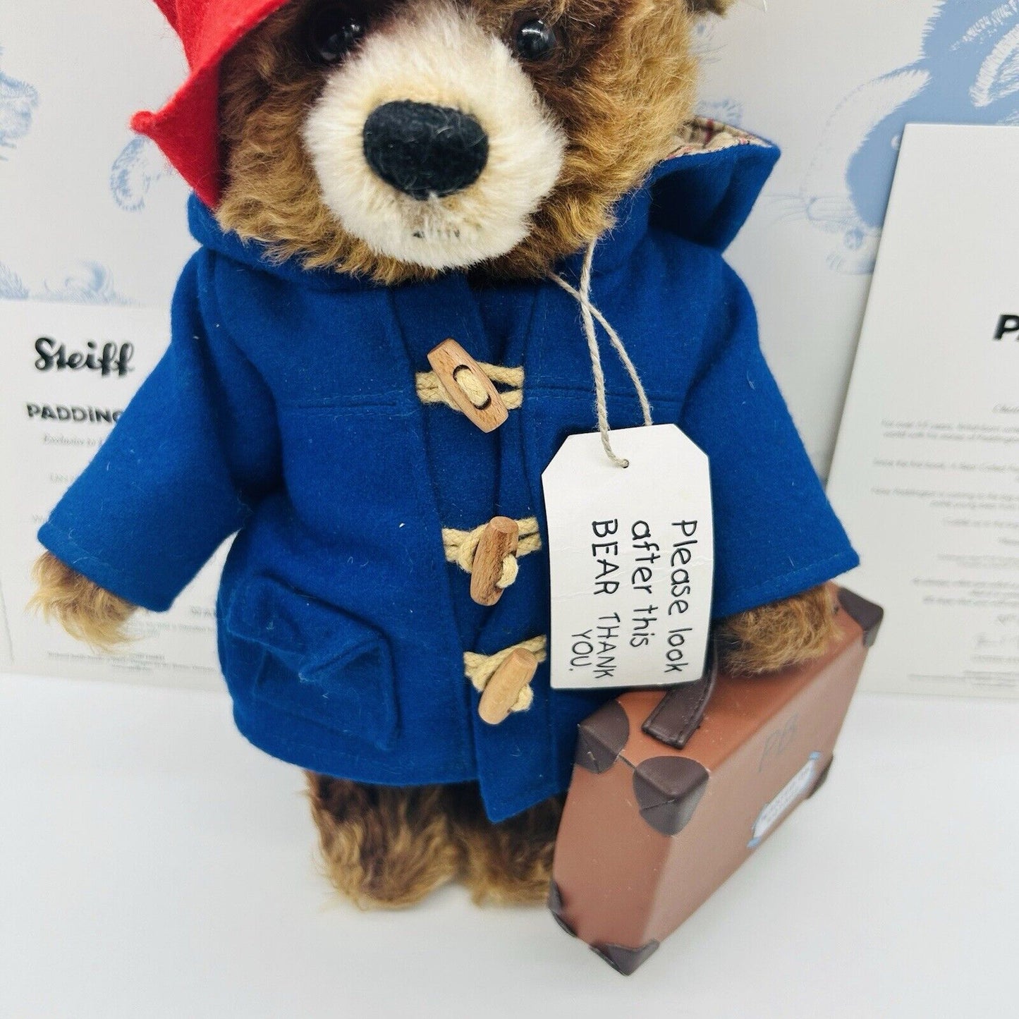 Steiff 664632 Paddington Bär limitiert 2000 28 cm Mohair