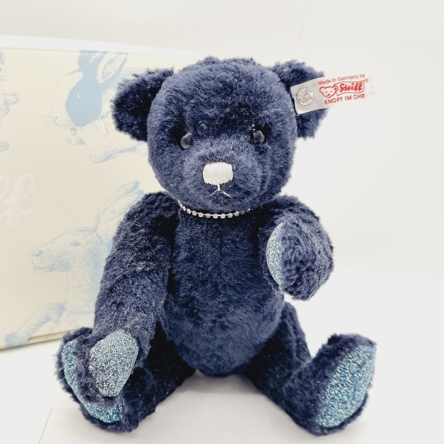 Steiff Saphir Teddybär 036934 limitiert 2000 aus 2011 25cm aus Seidenplüsch