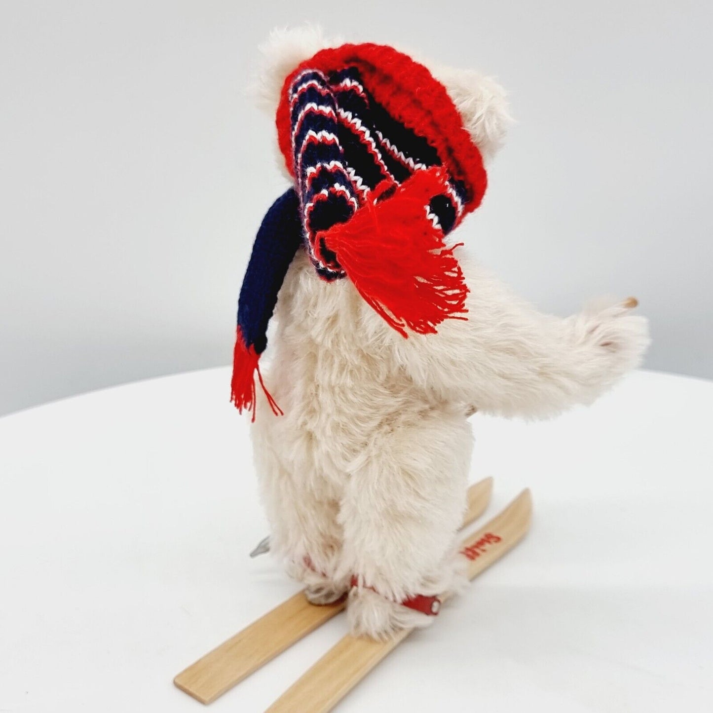 Steiff 037696 Teddybär Skifahrer weiß 18 cm limitiert 1500 Jahr 2004