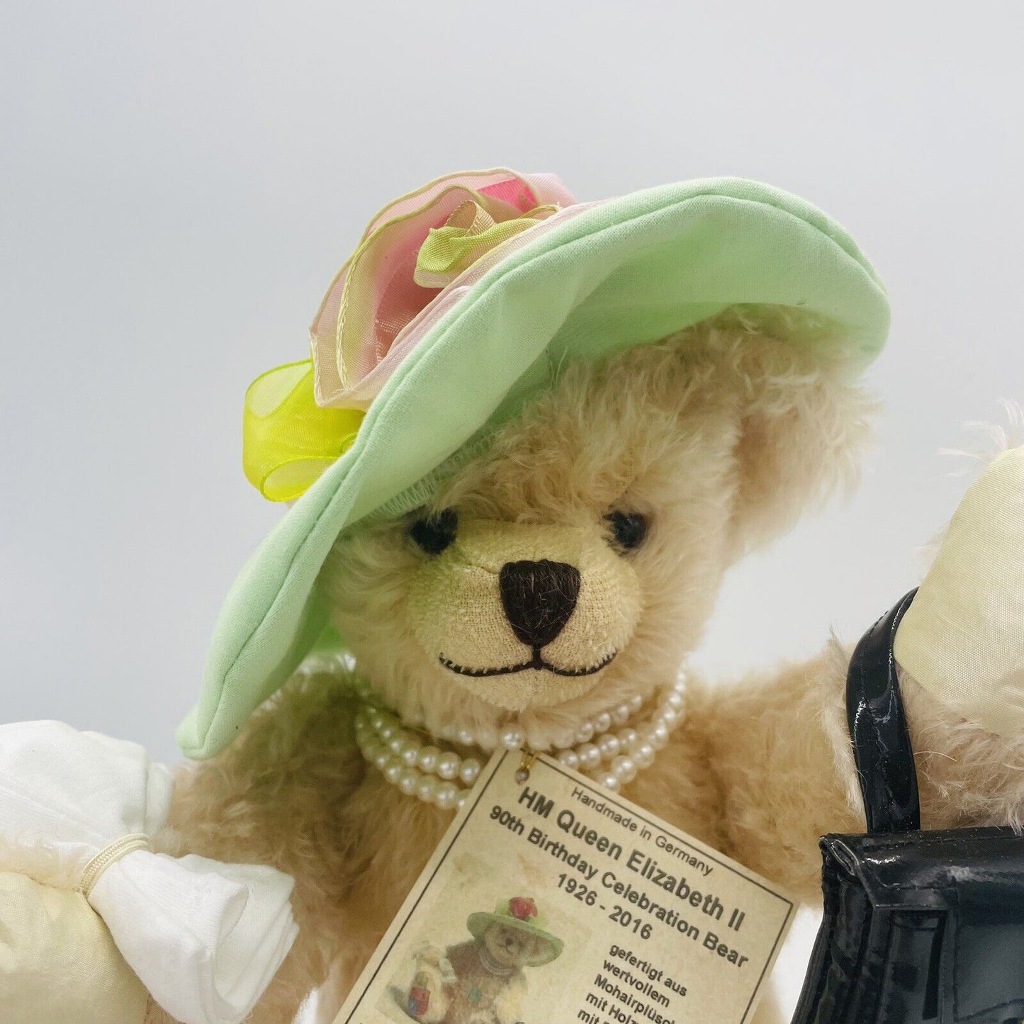 Hermann Coburg Teddybär Queen Elizabeth II 90. Geburtstag 35cm Mohair