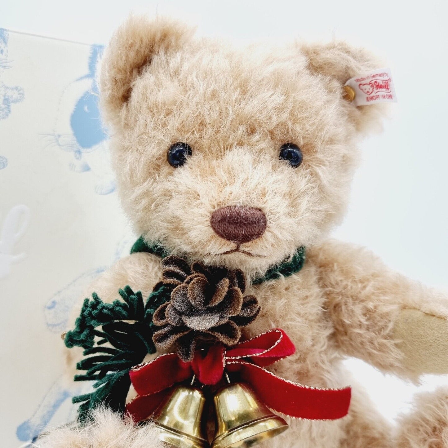 Steiff 034275 Teddybär Kiefer Weihnachten limitiert 1500 aus 2014 30 cm Mohair