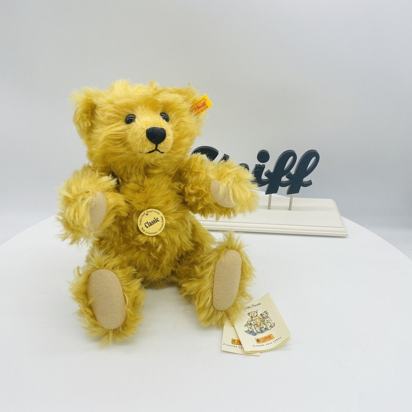 Steiff Classic Teddybär blond 001550 aus 2002 32cm Mohair