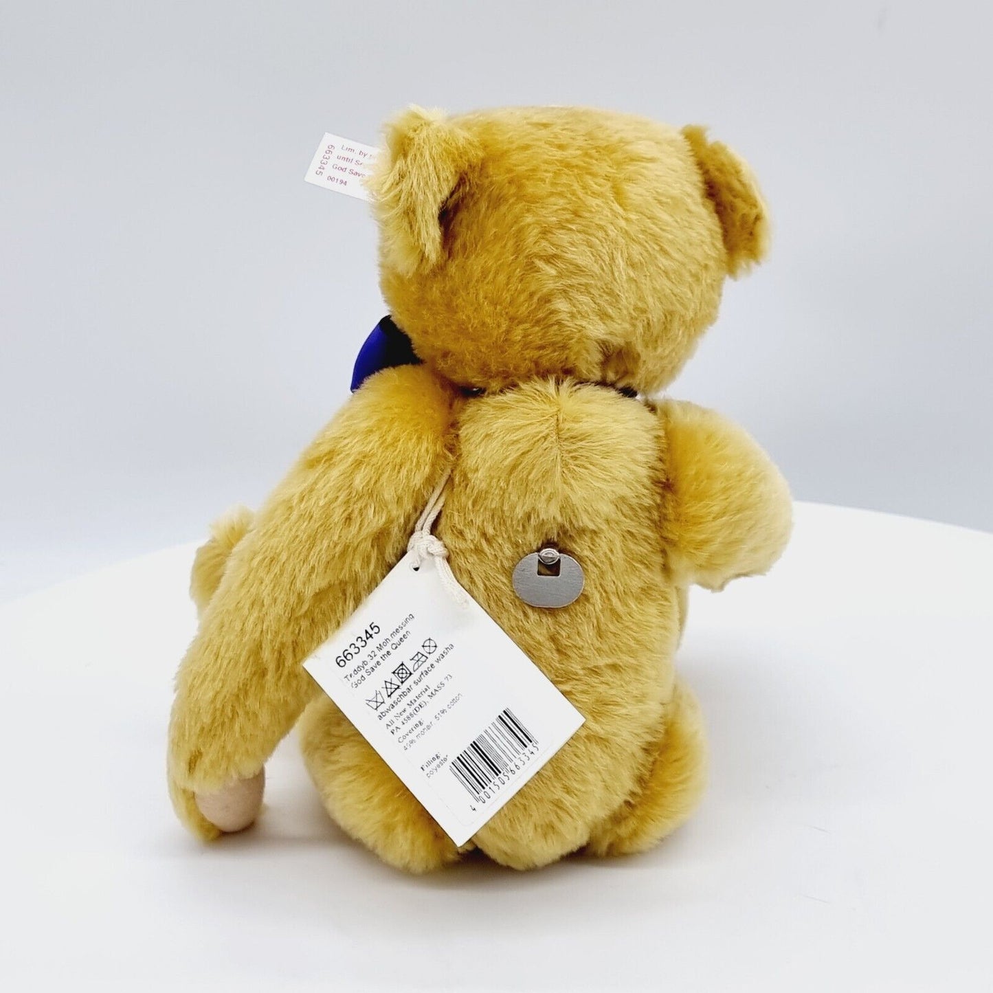 Steiff 663345 God save the Queen Teddybär Zeitlimitierung aus 2015 32 cm Mohair