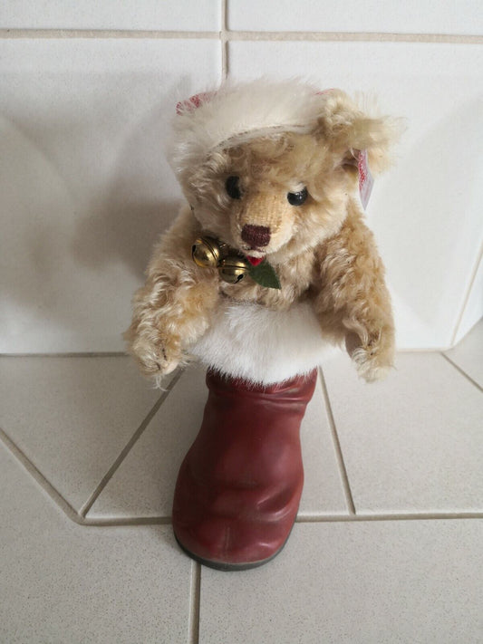 Steiff Teddy - im Stiefel - 670862 - limitiert - 21 cm - Weihnachten