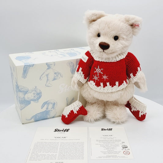 Steiff 663055 Teddybär Oscar für Harrods limitiert 1500 aus 2008 Alpaca  32 cm