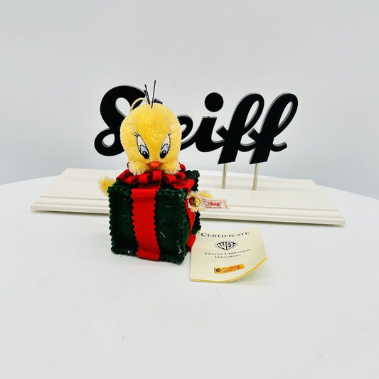 Steiff 666186 Tweety Ornament aus Looney Tunes limitiert 2500 12 cm Mohair