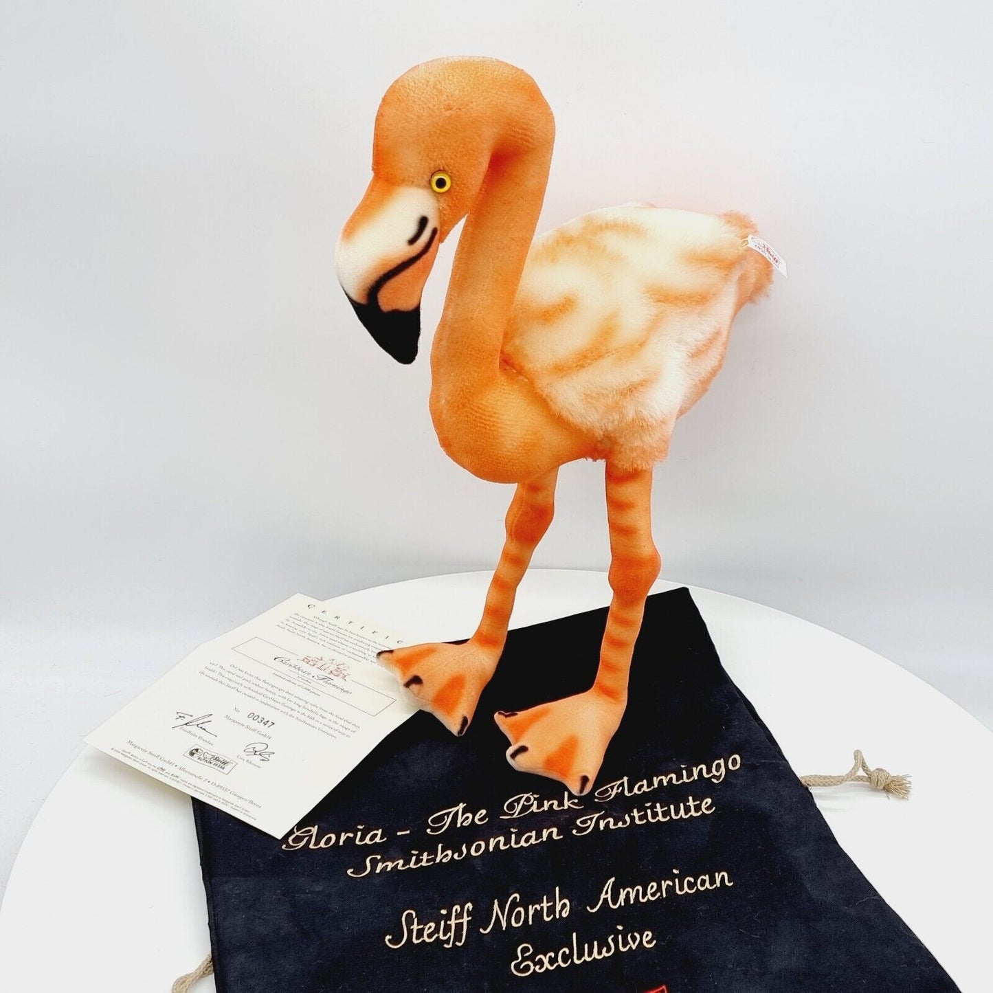 Steiff 667626 Gloria The Pink Flamingo für das Smithsonian Institute 43 cm