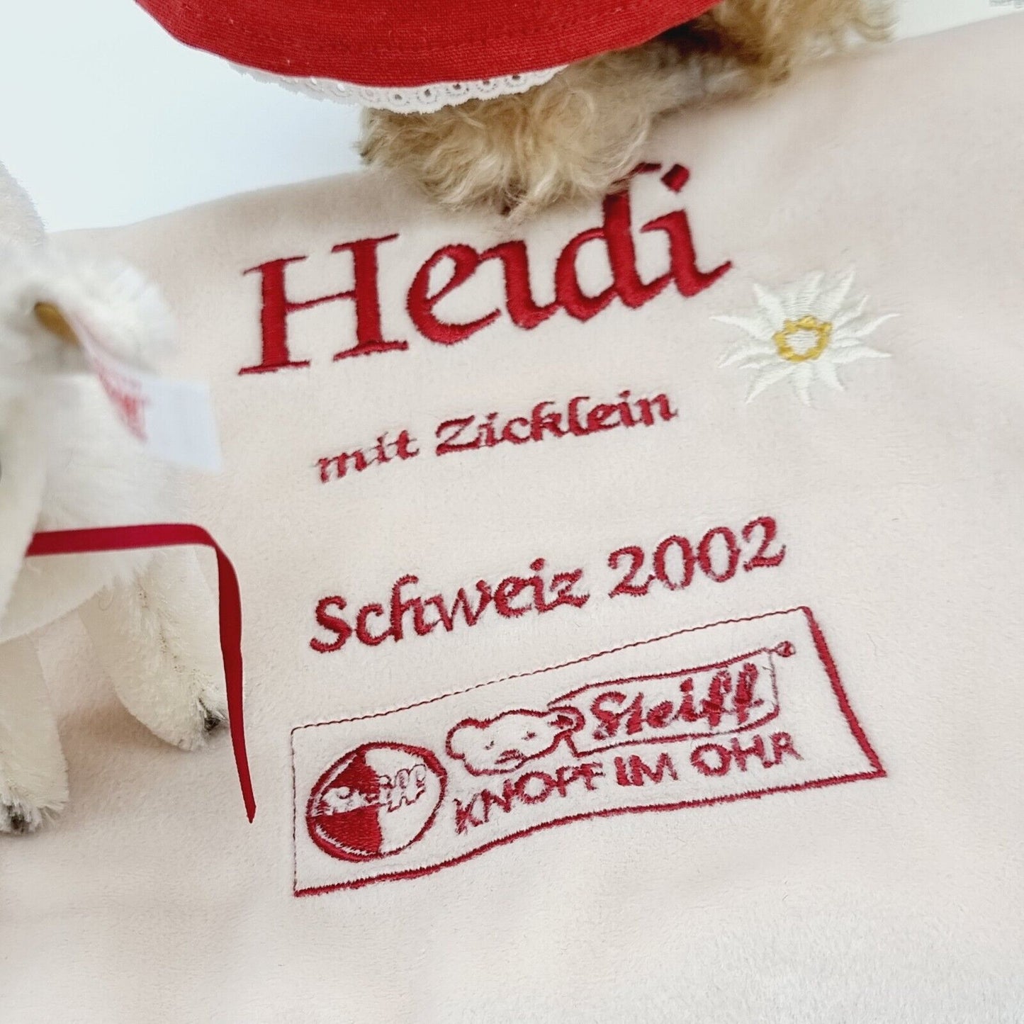 Steiff 660788 Teddybär Heidi mit Zicklein limitiert 1500 aus 2002 28 cm
