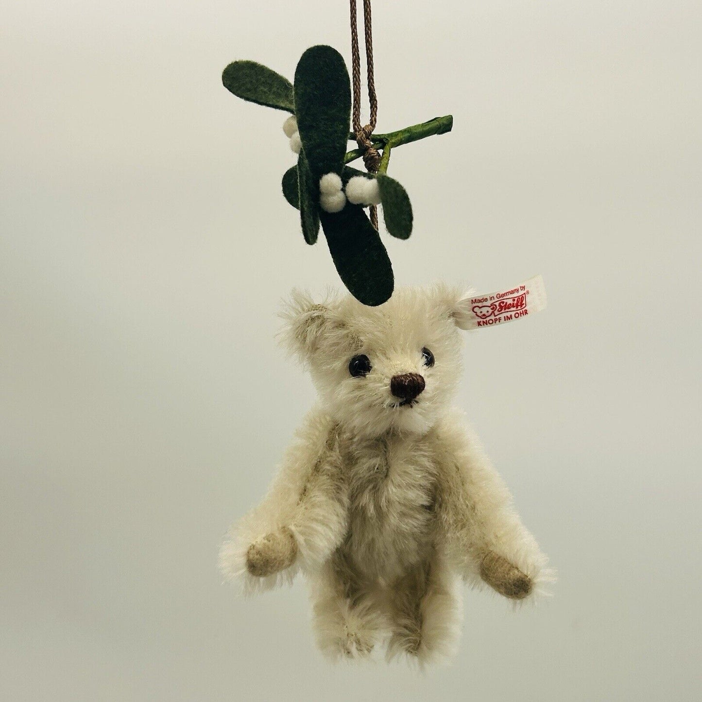 Steiff 037610 Teddybär Ornament mit Mistelzweig 10 cm limitiert 5000 10 cm