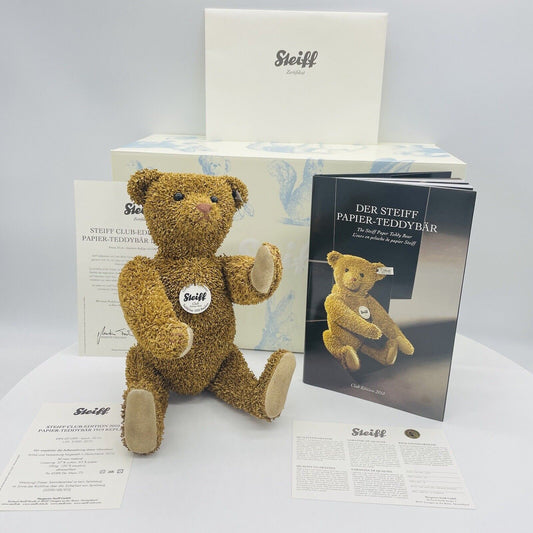 Steiff Club Edition 2010 Papierteddybär 1919 Replica 421099 limitiert 3000 32cm
