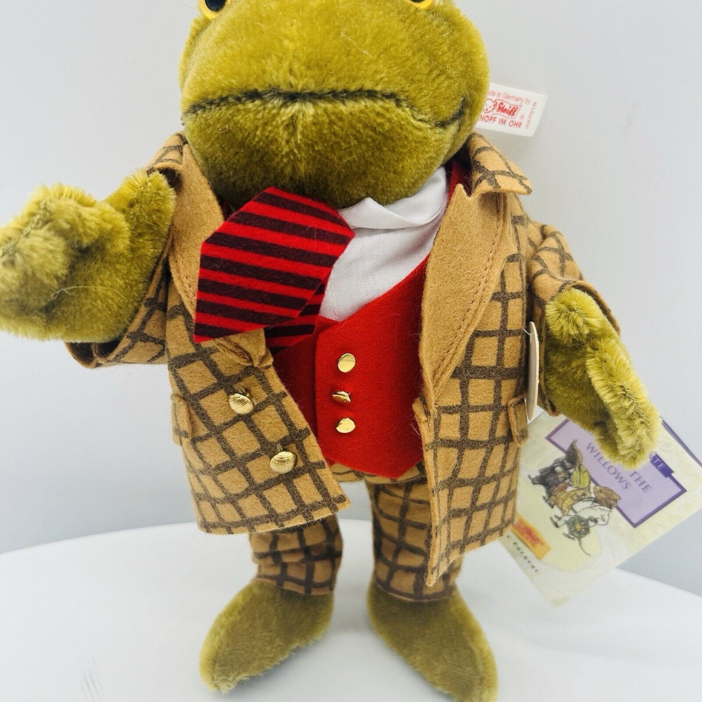 Steiff 037016 Kröte Toad aus The Wind in the Willows limitiert 4000 aus 1998