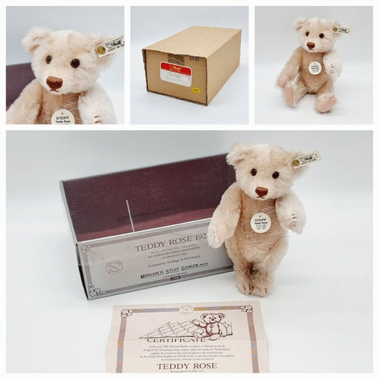 Steiff TeddyBär 407154 Rose 25 cm. Mit Ovp & Zertifikat. Top Zustand
