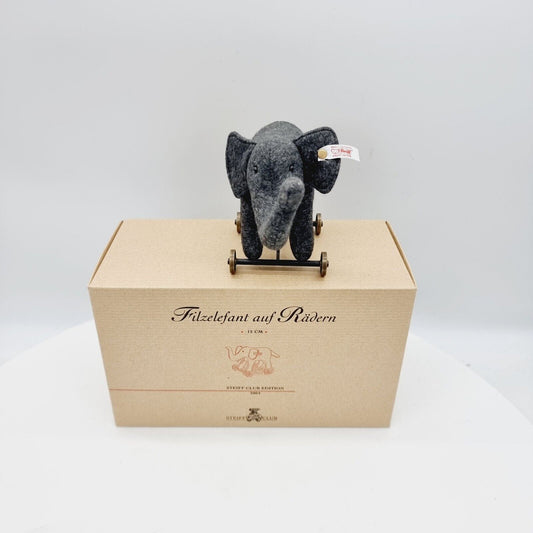 Steiff 420412 Filzelefant auf Rädern 12 cm Club Edition 2004